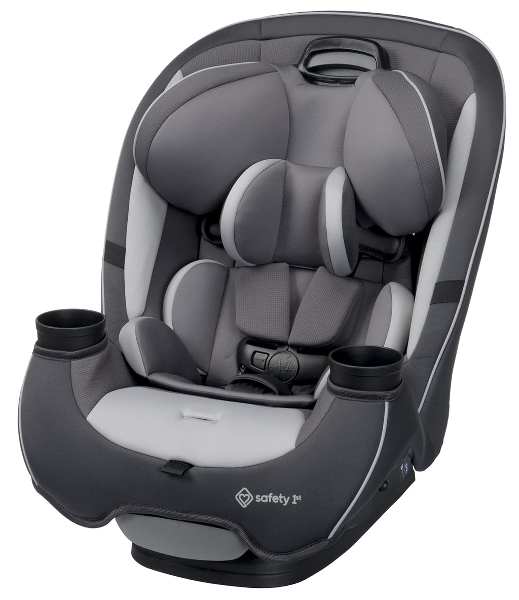Child seat, 360° rotating, suitable for newborns to approximately 12 years old (0-36 kg), ISOFIX compatible, and secured with a seatbelt.
