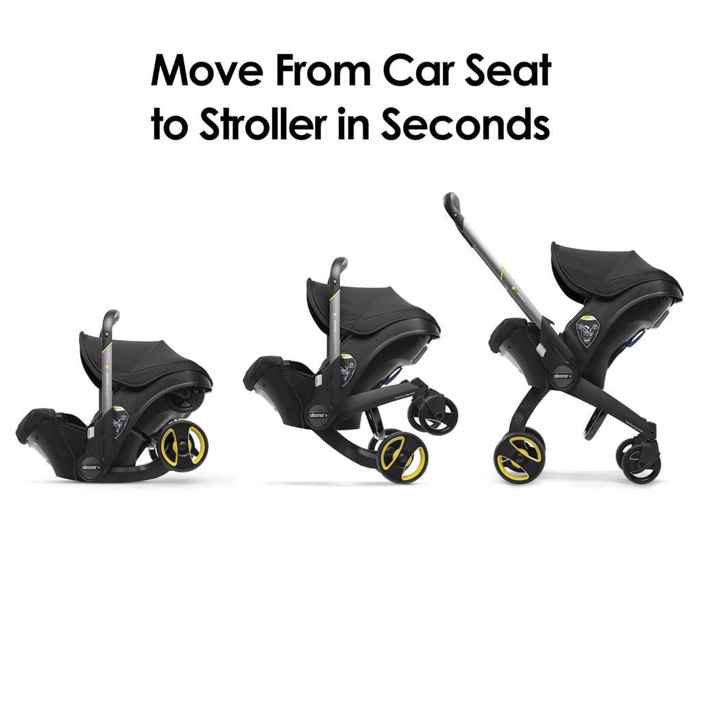 【Limited-time offer】Doona Car Seat & Stroller, Nitro Black - All-in-One Travel System
