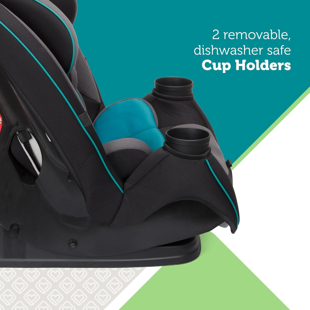 Child seat, 360° rotating, suitable for newborns to approximately 12 years old (0-36 kg), ISOFIX compatible, and secured with a seatbelt.