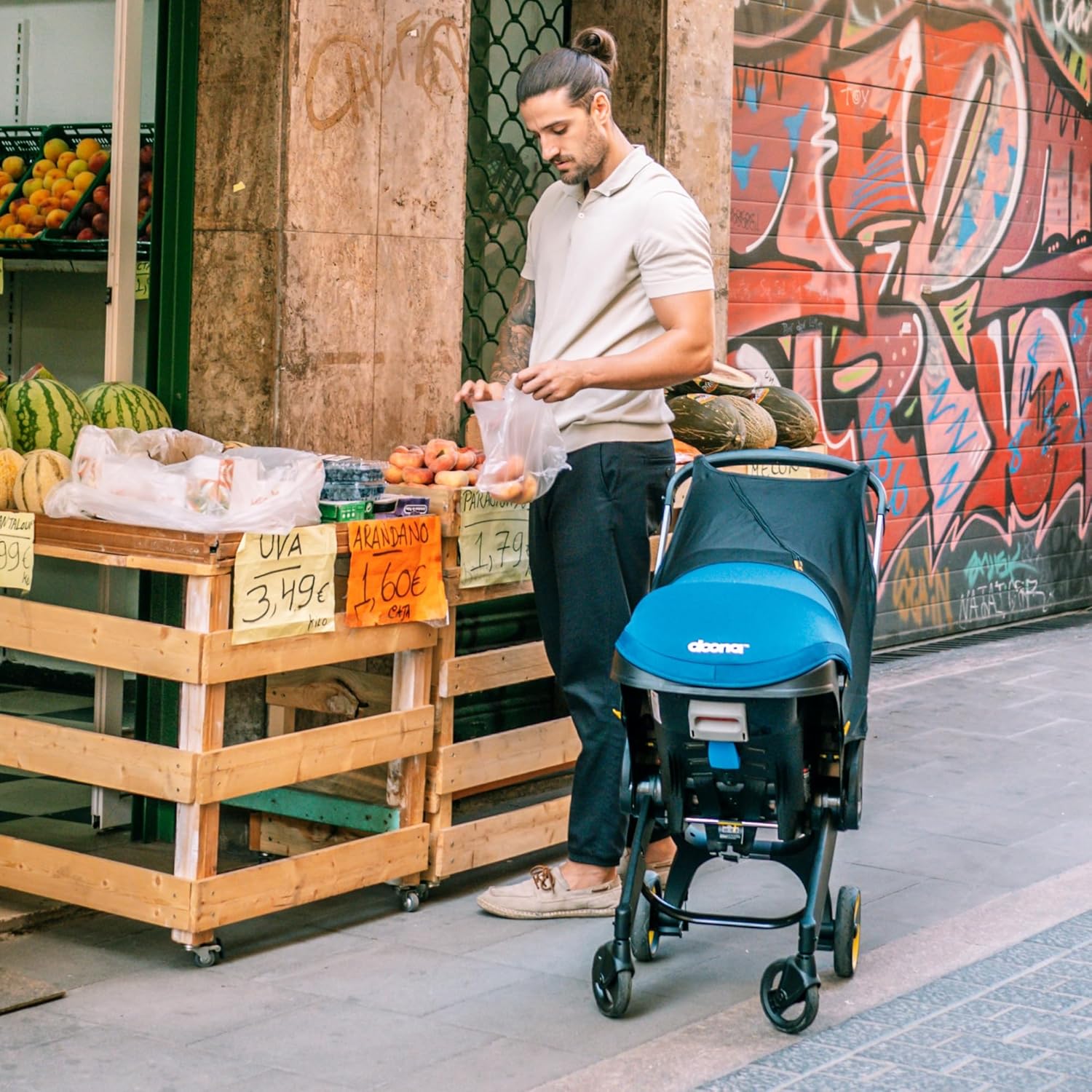 【Limited-time offer】Doona Car Seat & Stroller, Nitro Black - All-in-One Travel System