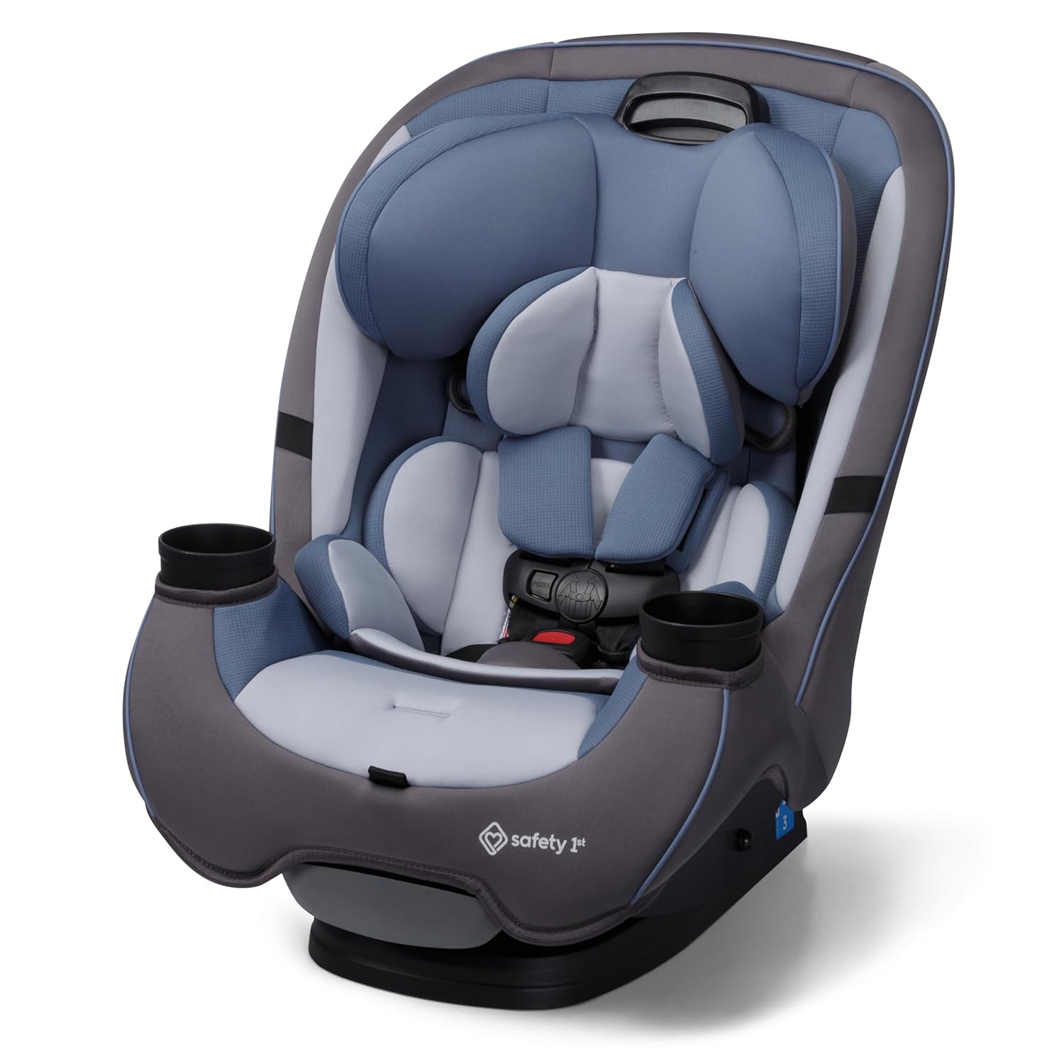 Child seat, 360° rotating, suitable for newborns to approximately 12 years old (0-36 kg), ISOFIX compatible, and secured with a seatbelt.