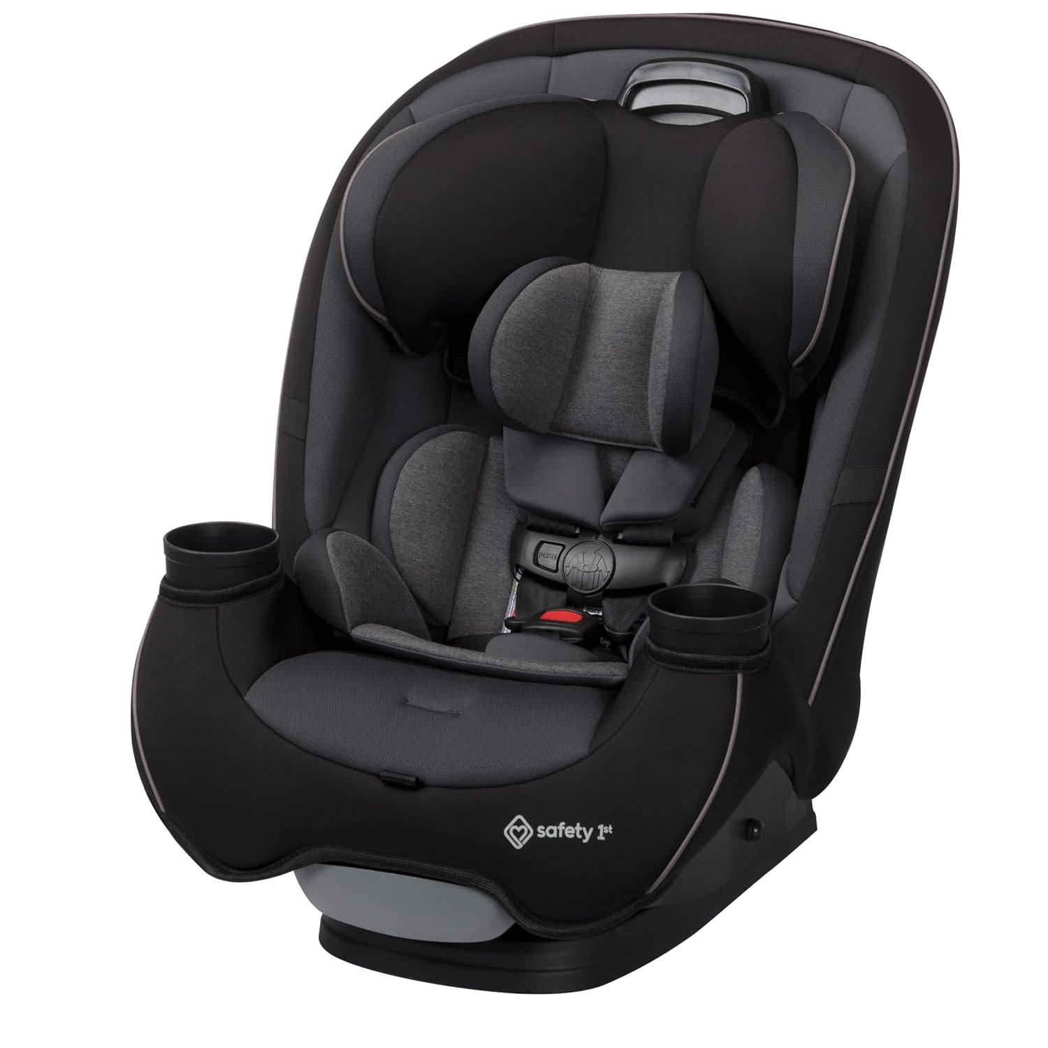 Child seat, 360° rotating, suitable for newborns to approximately 12 years old (0-36 kg), ISOFIX compatible, and secured with a seatbelt.