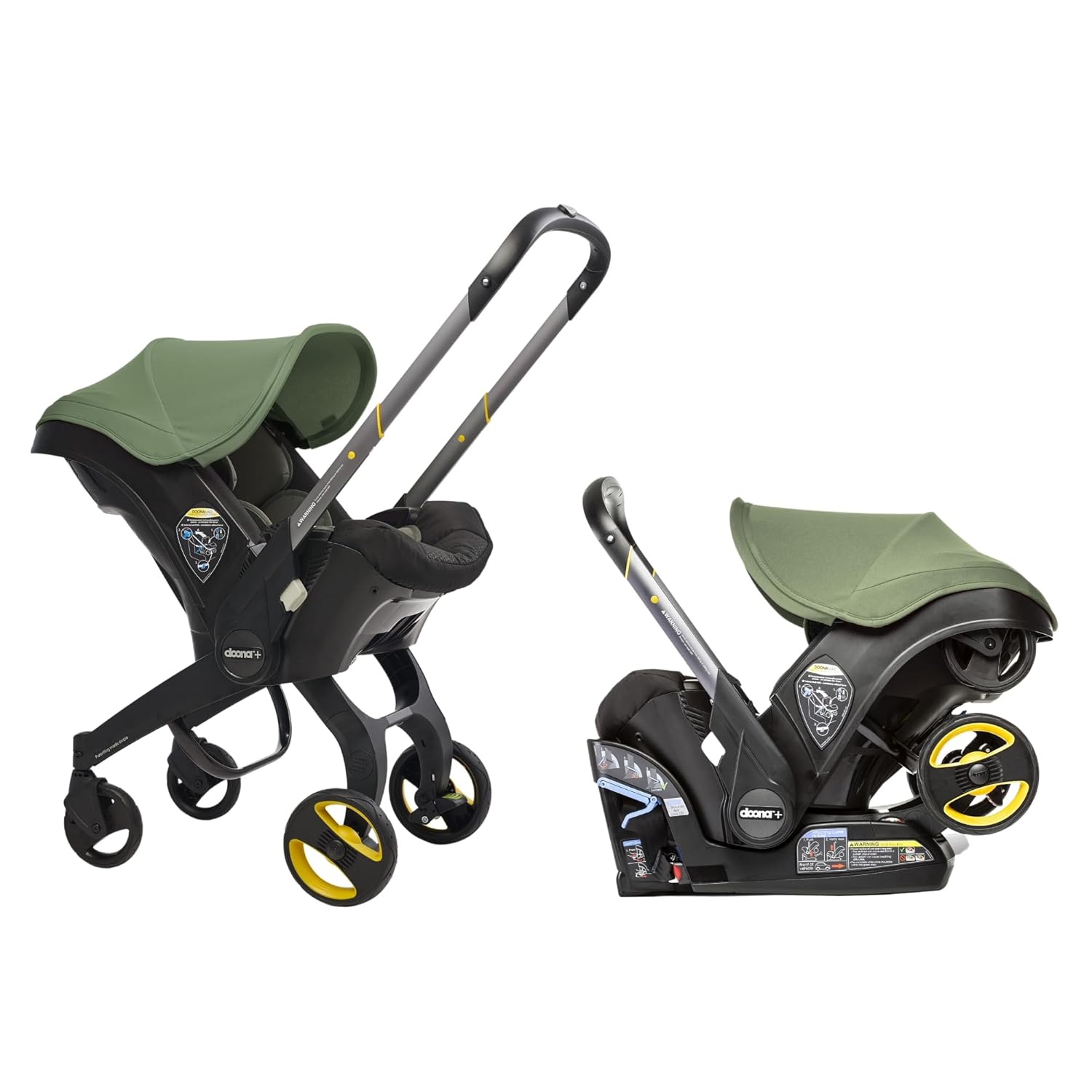 【Limited-time offer】Doona Car Seat & Stroller, Nitro Black - All-in-One Travel System