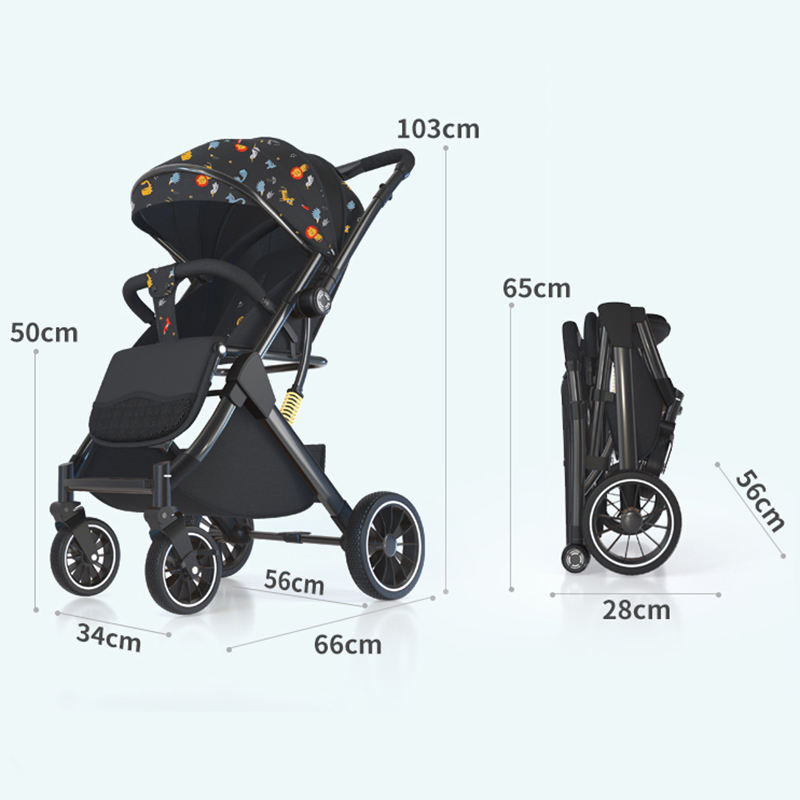Kids Stroller Newborn Lightweight Baby Stroller Foldable Factory Price Pushchair With Adjustable Handle
