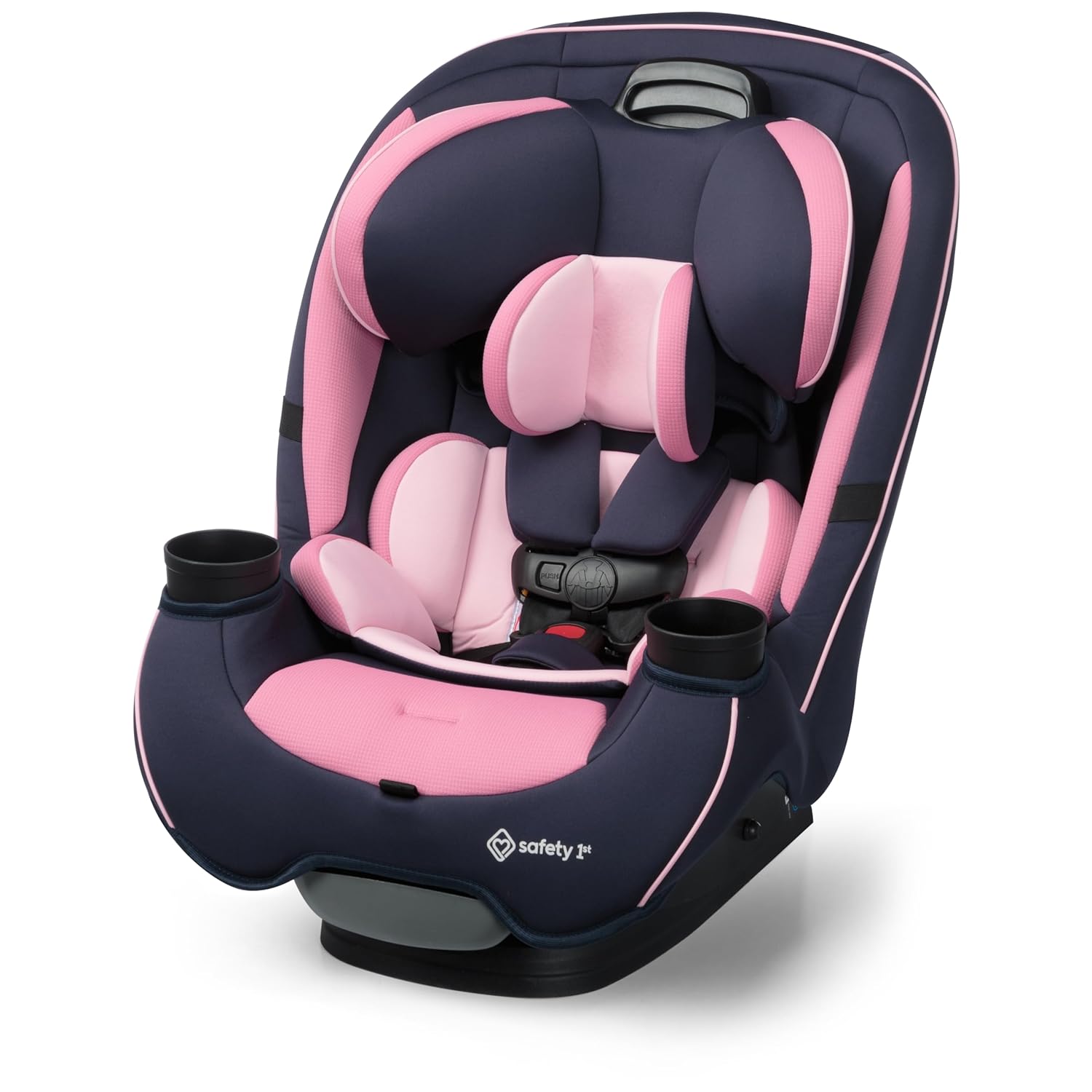 Child seat, 360° rotating, suitable for newborns to approximately 12 years old (0-36 kg), ISOFIX compatible, and secured with a seatbelt.